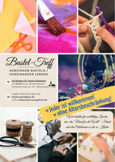 Basteltreff Flyer Oktober 25